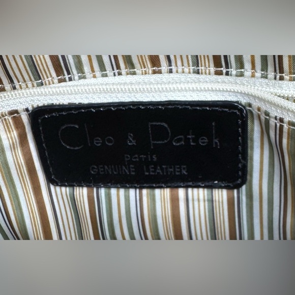 Cleo & Patel Paris Chic Multi Compartment Black Leather Shoulder Bag - Picture 6 of 13